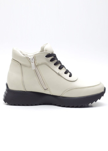 Кросівки жіночі осінні з натуральної шкіри Zlett 3802 Б молочні демісезони (301406923)