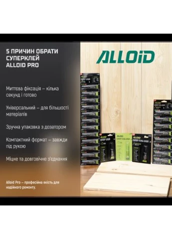 Клей-гель цианоакрилатный 3г мультикарта 12шт APGG123 Alloid (386282744)
