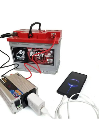 Инвертор TM-9201 600w, преобразователь напряжения с аппроксимированной синусоидой 12V-220V/50Гц Technomax (363256766)