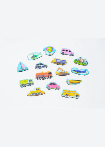 Дерев'яний магнітний пазл "Машинки" 22932 PuzzleOK (330018153)