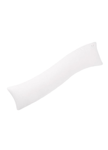 Наволочка для подушки S-Form 40х130 см белый сатин натуральный хлопок с молнией и вышивкой IDEIA (334726733)