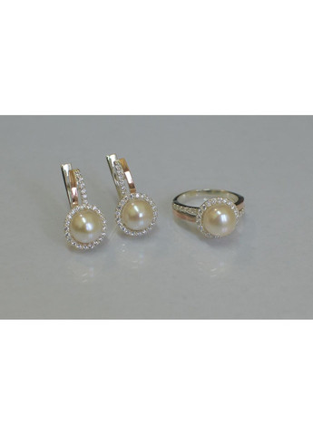 Срібний набір з жемчугом Silver Style (367112856)