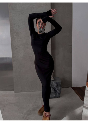 Чорна ділова, кежуал жіноча сукня силуетна Україна