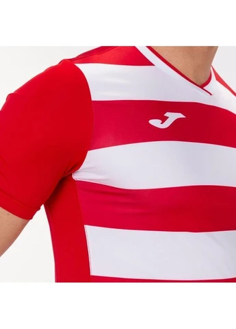 Красная футболка красно-белая 101466.602 Joma EUROPA IV