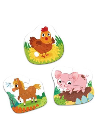 Пазл 3 в 1 День на ферме (300394) Dodo 3 в 1 День на фермі (366066847)