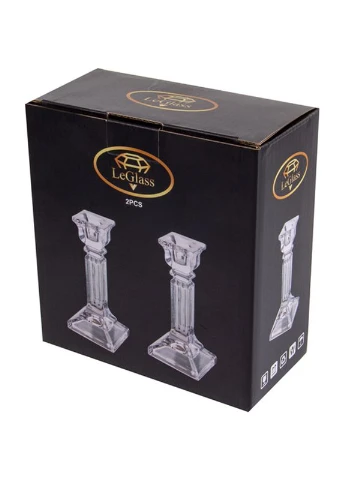 Свічник 15 см 1 шт (355-261) Leglass (344460497)