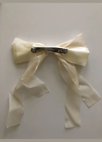 Бант на заколке для волос заколка шпилька Honey Fashion Accessories бежевый (12-61) No Brand (313654056)