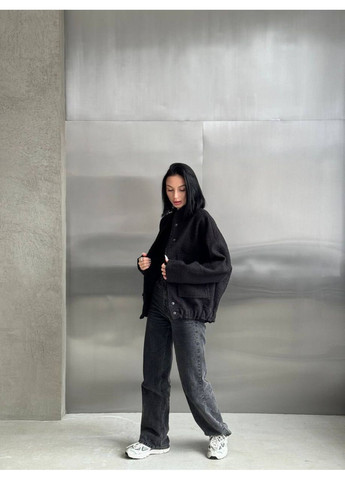 Бомбер женский оверсайз в стиле Zara с барашек(замеры в описании) Vione на кнопках (368708714)