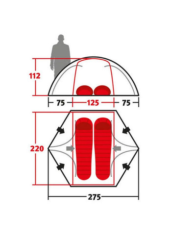 Палатка Forum 4 2 UL Green 231082 DAS302754 Wechsel (316468693)