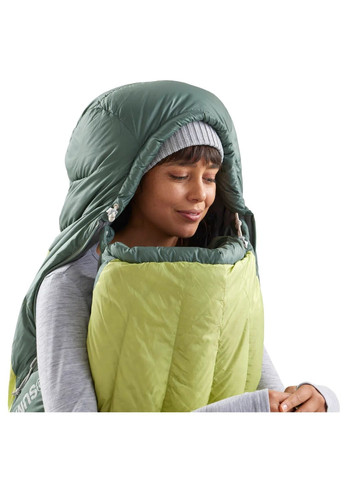 Спальний мішок жіночий Ascent Women's -9C/15F Regular Зелений-Жовтий Sea To Summit (312485036)