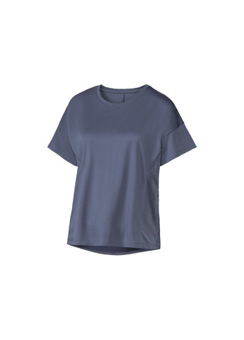 Синя демісезон спортивна футболка оверсайз з сітчатою вставкою для жінки 409656 синій Crivit