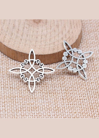 Конектор Підвіска кулон ромб кельтські вузли Античне срібло 30 мм х 30 мм Finding (315799749)