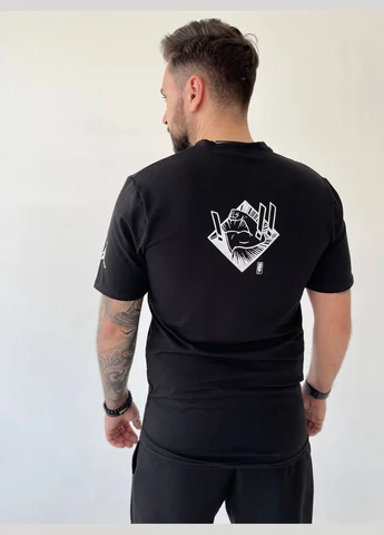 Чорна футболка тканина супер якості No Brand