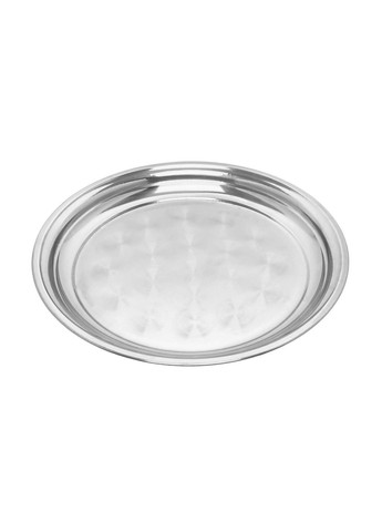 Круглый поднос из нержавеющей стали диаметр 40 см Interos (365549413)