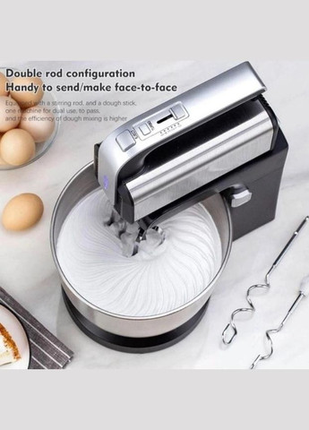 Стаціонарний міксер з металевою чашею 3.5л підставкою BT 6652 1000 Вт Чорний BiTEK (315344952)