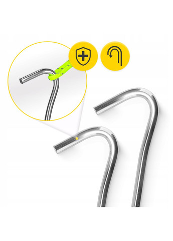 Набор колышков для палатки стальные 20 см 10 шт () Mountain Goat P-5905973406857 (352505993)