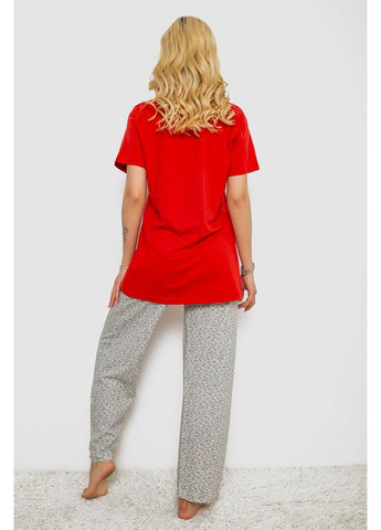 Красная всесезон пижама женская с принтом Sport Line