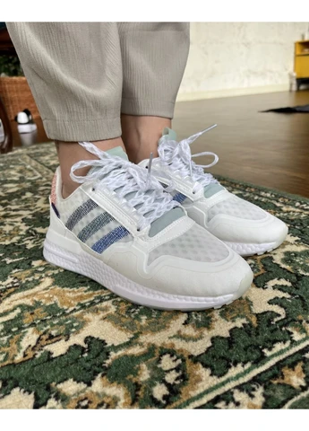 Білі літні кросівки adidas zx rm, white адідас зх рм вайт No Brand