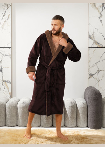 Мужской махровый халат с поясом и капюшоном Slazer Tailer (302906670)