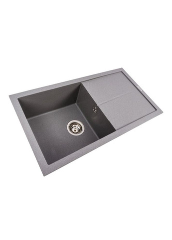 Гранитная мойка для кухни SOLID 7843 матовая Серый металлик Valeso (358059698)