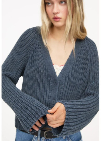 Синий демисезонный кардиган 3582/305 Pull & Bear