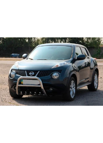 Кенгурятник QT012 (нерж) для Nissan Juke 2010-2019 рр CAN (389051447)