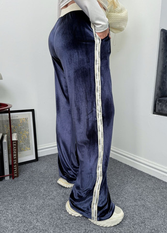 Штани жіночі велюрові з лампасами No Brand (364631167)