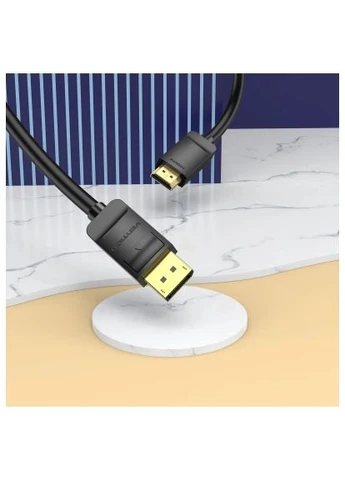 Кабель мультимедийный (HADBG) Vention DisplayPort M to HDMI M 1.5m 1080p60Hz black (389128378)