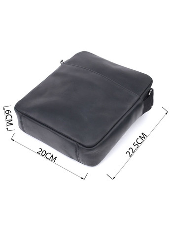 Чоловіча сумка через плече з натуральної матової шкіри 20х22,5х6 см Shvigel (315871458)