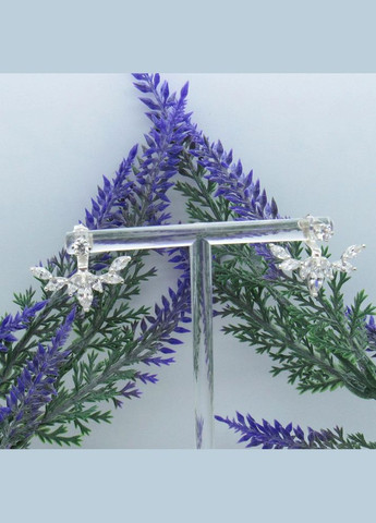 Срібні сережки джекети "Маркізи" No Brand (350667256)