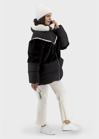 Чорний демісезонний Пуховик No Brand