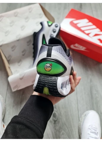 Белые летние кроссовки nike air max dn black white green найк аир макс дн No Brand