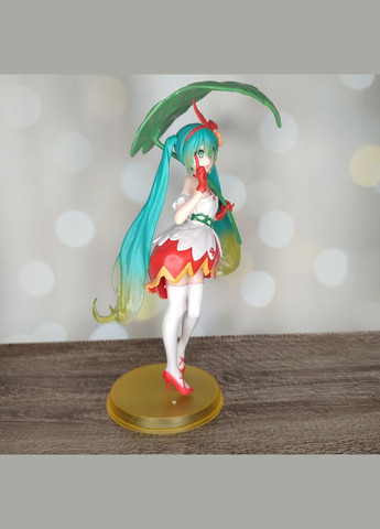 Фигурка - статуэтка на подставке "Мику Хацунэ. Дюймовочка. Miku. Thumbelina. Вокалоид" SureGeek (325691424)