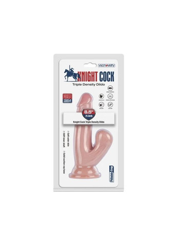 Фаллоимитатор на присоске Knight Cock 3D Triple Density 8.5 Vscnovelty (381045581)