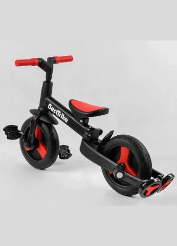 Велосипед-трансформер красный Best Trike 23031 колеса PU 10'', родительская ручка, съемные педали iTrike (332202035)
