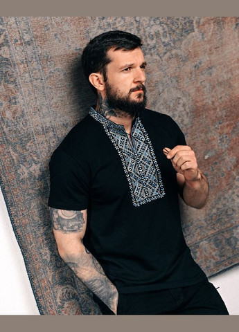 Черная вышиванка козак singl No Brand