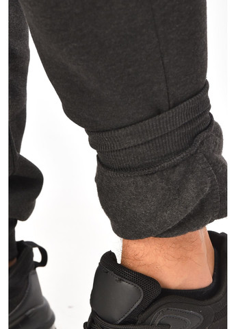 Спортивні штани чоловічі на флісі темно-сірого кольору Let's Shop (363019208)