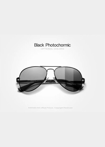 Мужские фотохромные солнцезащитные очки N7735 Black Photochromic KINGSEVEN (303110860)