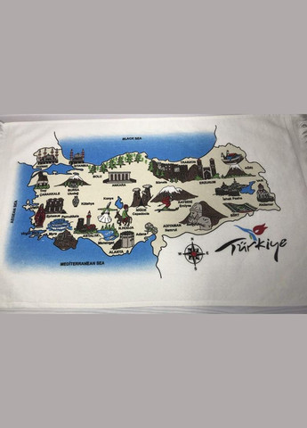 Набір 12 кухонних рушників Art of Sultana Antalya Adana 40х60 махра/велюр No Brand комбінований