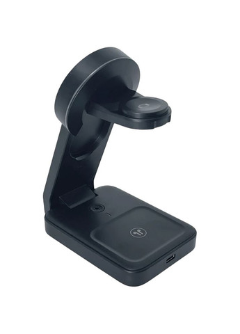 Бездротовий зарядний пристрій 3 в 1 Bendy 15W WCH-03BK (6942056124221) Remzona (370608314)