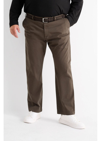 Коричневые кэжуал демисезонные брюки C&A