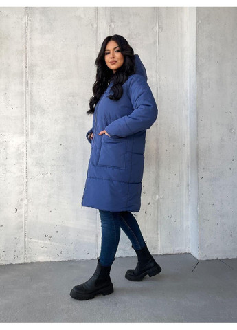 Синє зимнє Тепле зимове пальто Sofia