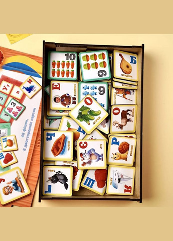 Настільна гра "Лото Абетка та цифри" (ПСД250) PSD250, 48 фішок Ubumblebees (303262863)