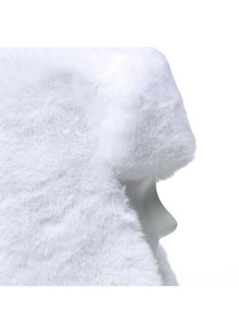 Шапка вушанка жіноча штучне хутро кролик біла ЛІНА LuckyLOOK 664-470 (322790470)