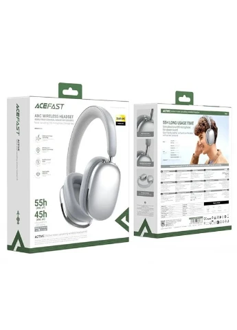Бездротові накладні навушники active noise cancelling wireless headset, ANC, (6974316284383) Acefast H9 (385926443)