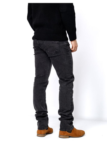Темно-серые демисезонные мужские джинсы регуляр цвет темно-серый цб-00233097 Redman