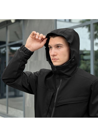 Черная демисезонная куртка shum черный Pobedov