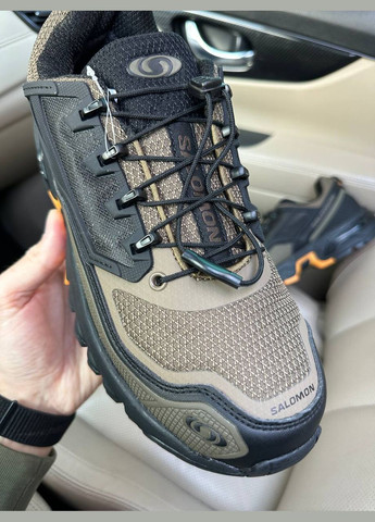 Оливковые (хаки) зимние кроссовки зимние мужские salomon acs winter gore-tex khaki termo | саломон acs хаки термо No Brand