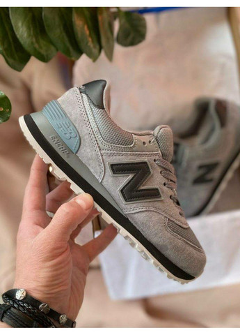 Чорні Осінні кросівки чоловічі new balance 574 gray black v2 нью беланс 574 No Brand