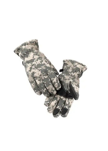 Тактические зимние перчатки (размер XL) Снежный камуфляж No Brand (339866220)